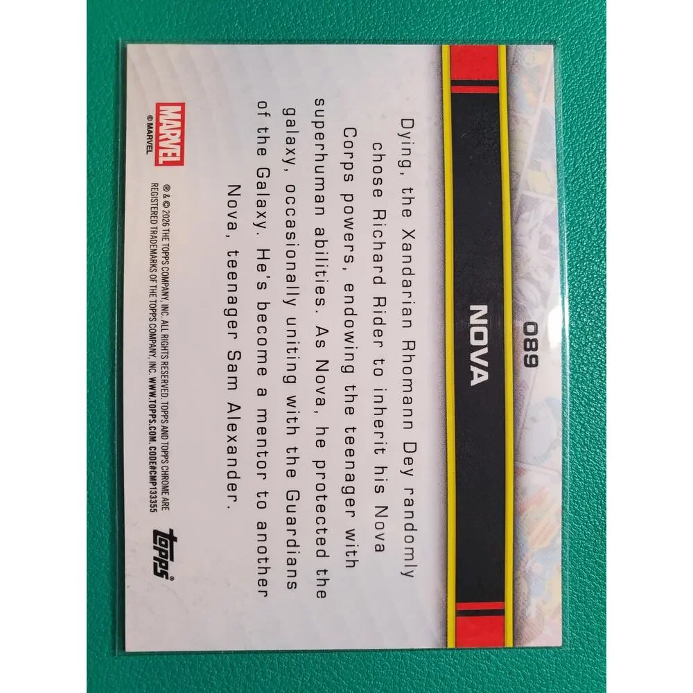 2026 Topps Marvel Chrome - Nova - Captain America Refractor 19/41